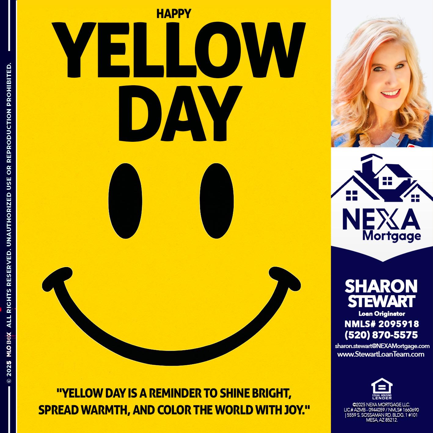 YELLOW DAY - Sharon Stewart -Mortgage Loan Originator