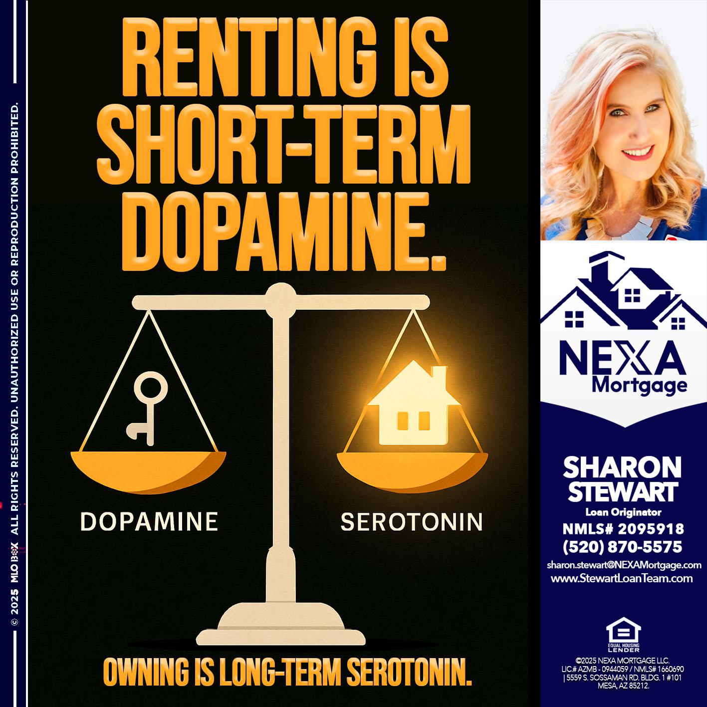 RENTING IS SHORT TERM - Sharon Stewart -Mortgage Loan Originator
