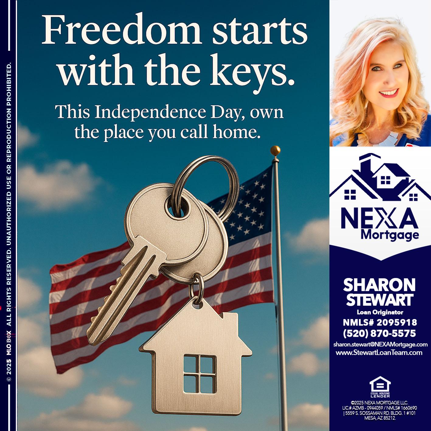 FREEDOM STARTS - Sharon Stewart -Mortgage Loan Originator