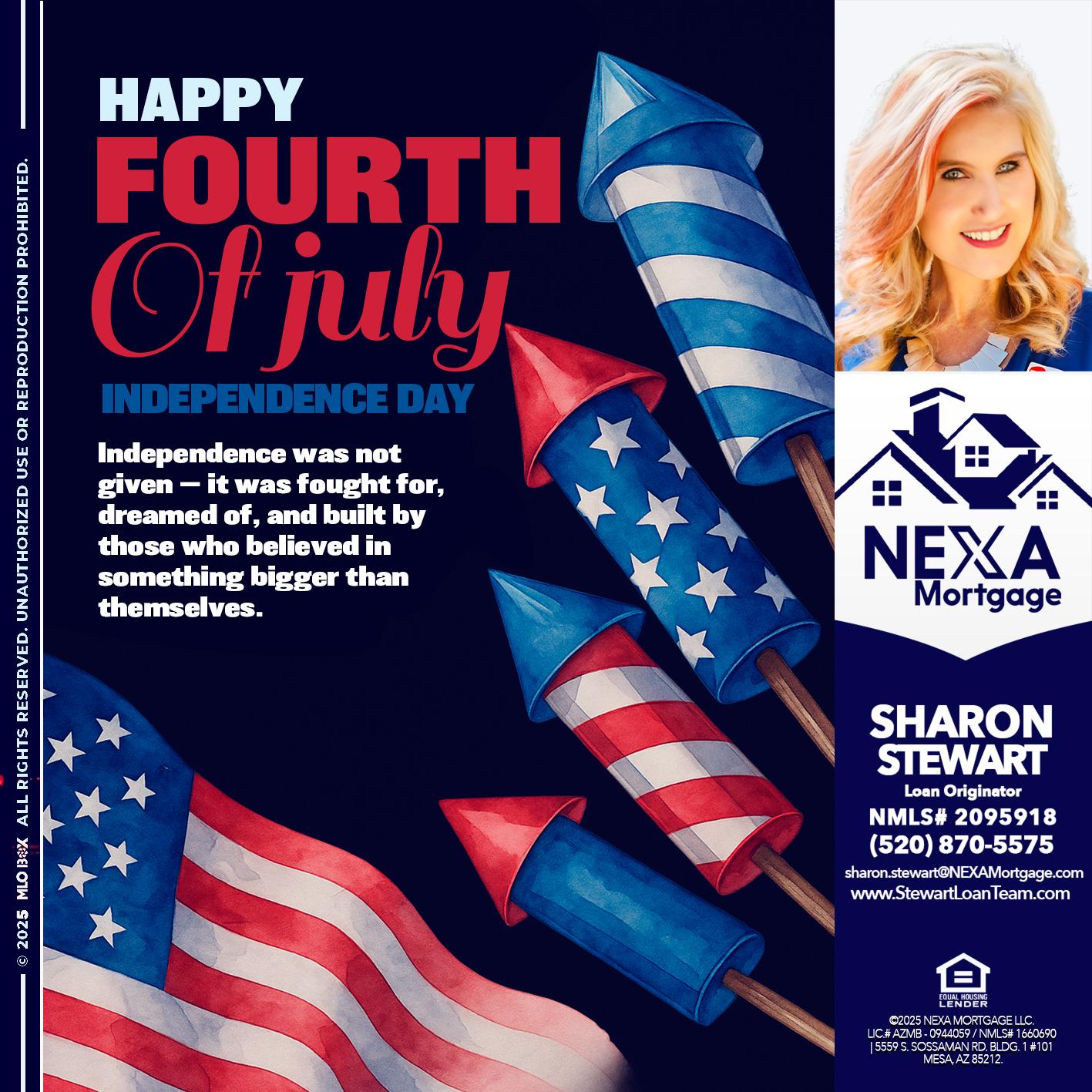 happy fourth - Sharon Stewart -Mortgage Loan Originator