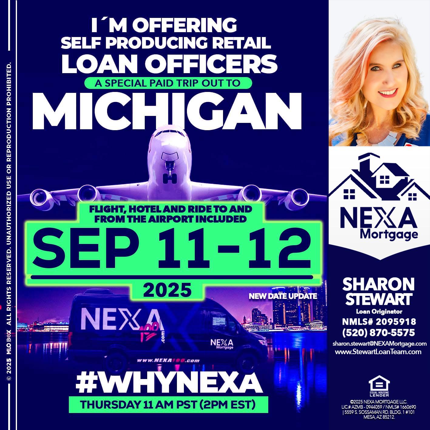 michigan sep 11-12 - Sharon Stewart -Mortgage Loan Originator