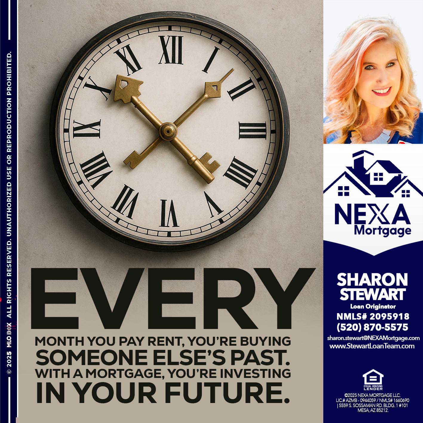 EVERY MONTH - Sharon Stewart -Mortgage Loan Originator EVERY MONTH - Sharon Stewart -Mortgage Loan Originator