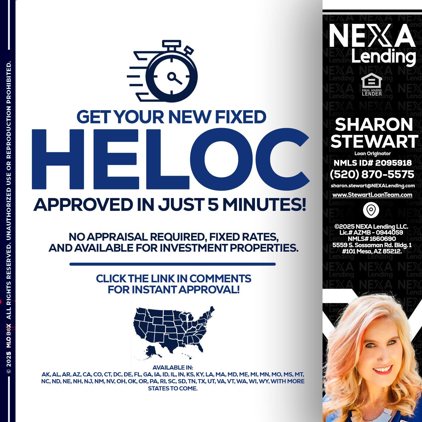 HELOC - Sharon Stewart -Mortgage Loan Originator