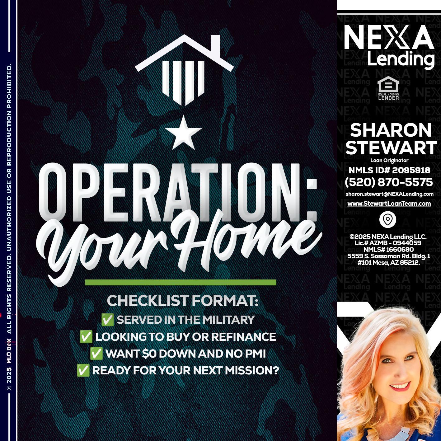 OPERATION YOUR HOME - Sharon Stewart -Mortgage Loan Originator