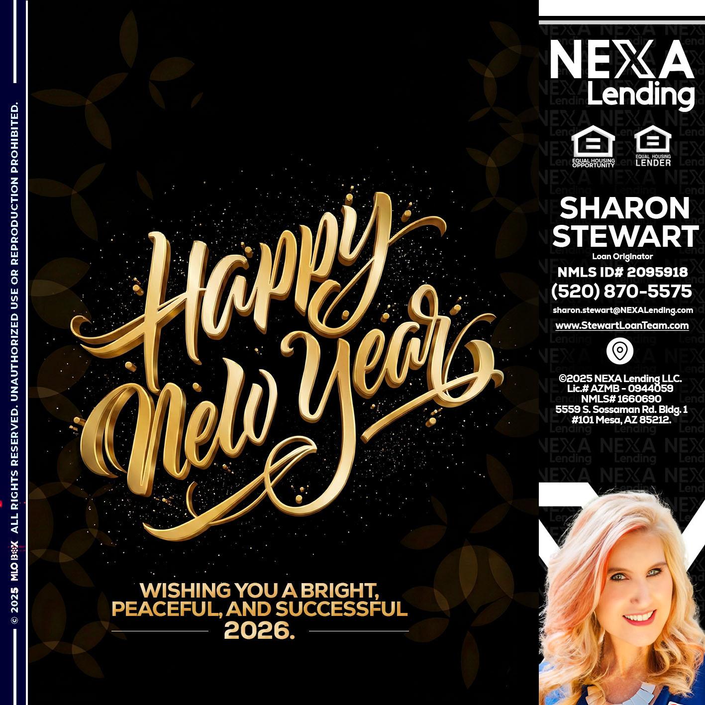 HAPPY NEW YEAR - Sharon Stewart -Mortgage Loan Originator