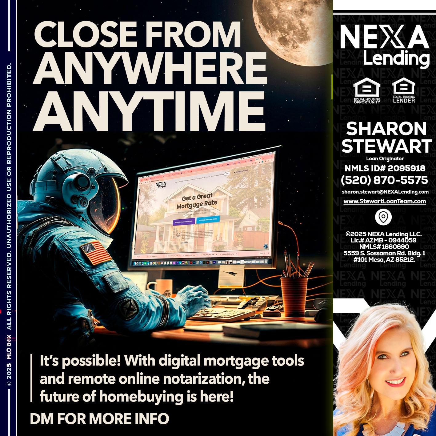 close from - Sharon Stewart -Mortgage Loan Originator