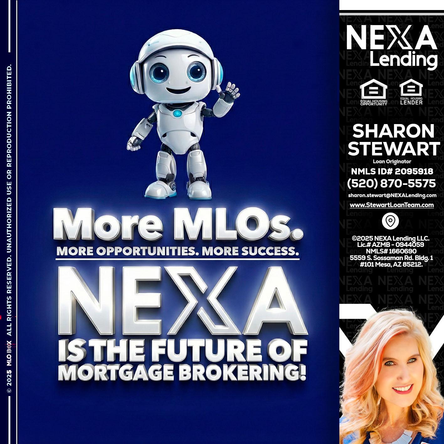 MORE MLOs - Sharon Stewart -Mortgage Loan Originator