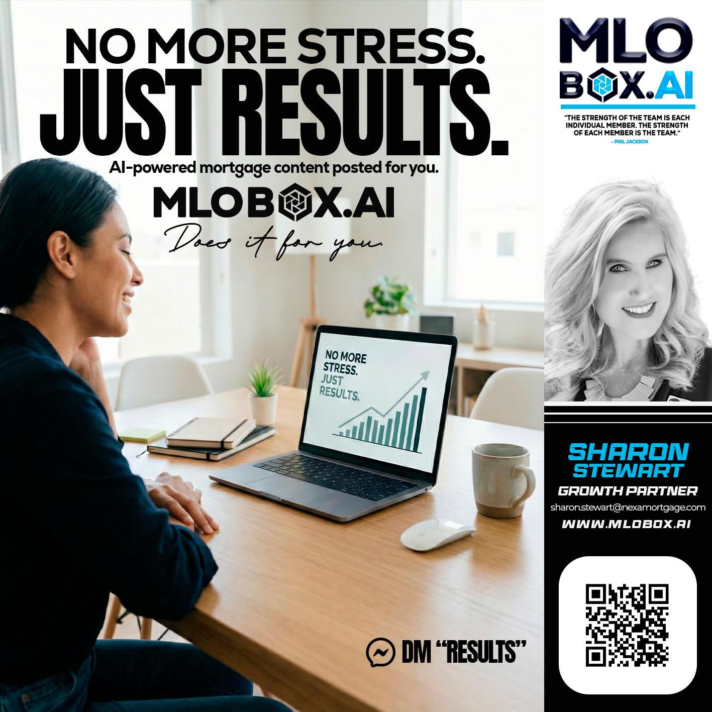 NO MORE STRESS - Sharon Stewart -Mortgage Loan Originator