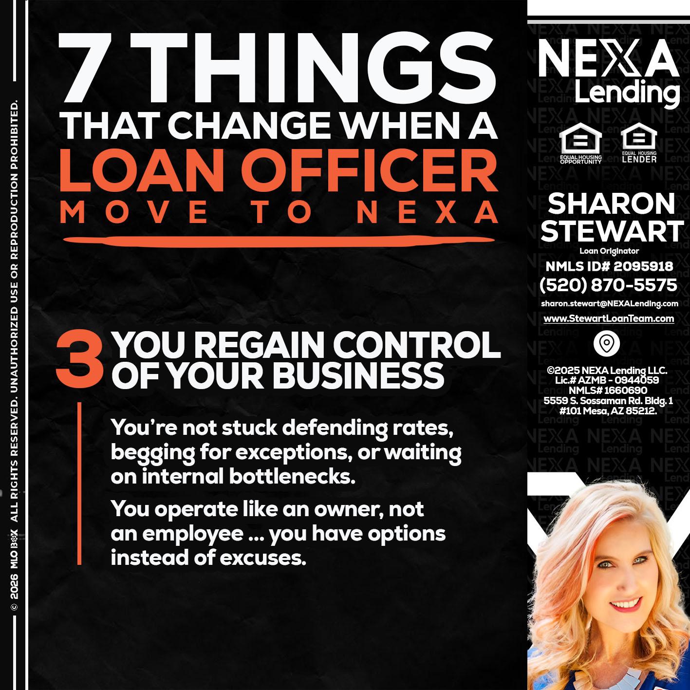 7 things (3) - Sharon Stewart -Mortgage Loan Originator