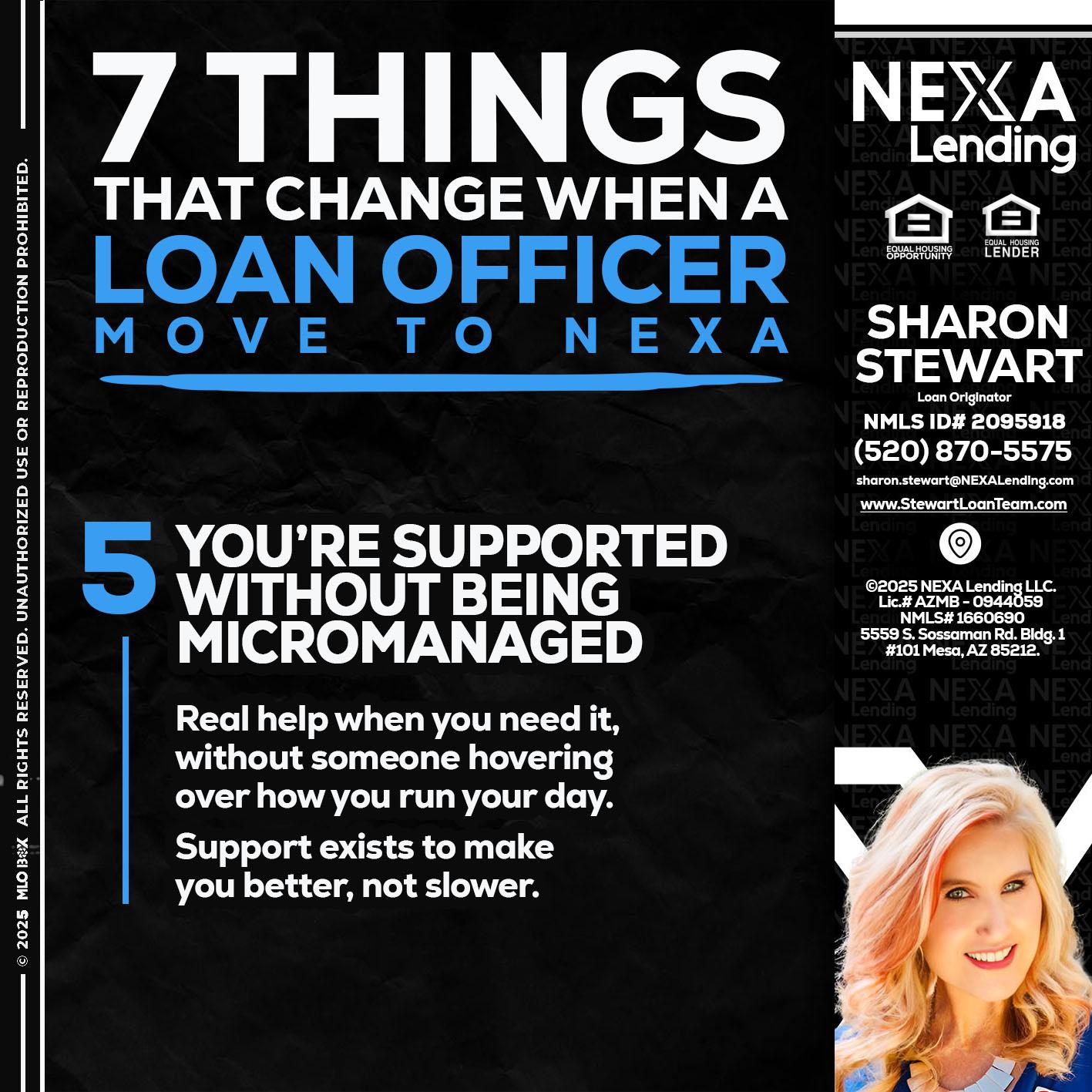 7 THINGS (5) - Sharon Stewart -Mortgage Loan Originator