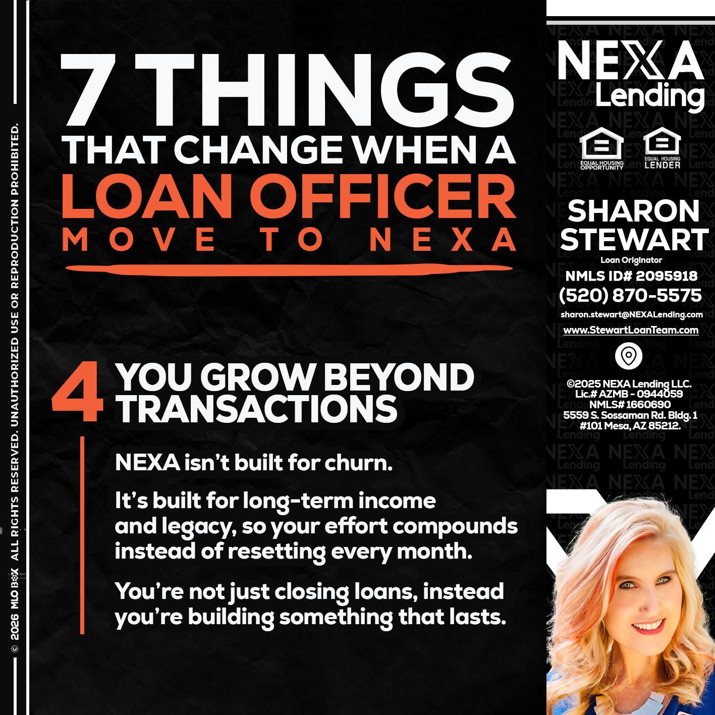 7 THINGS (4) - Sharon Stewart -Mortgage Loan Originator