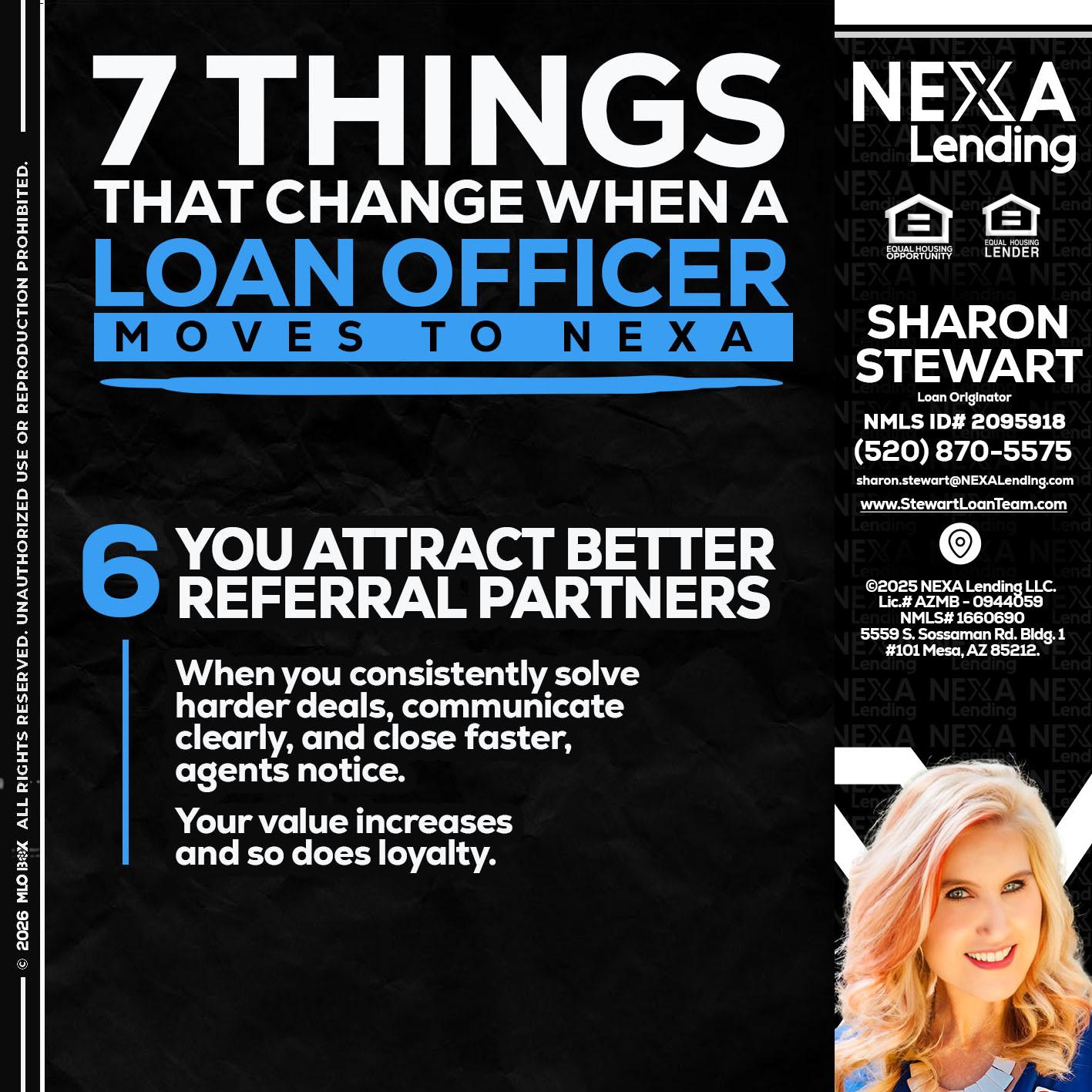 7 THINGS (6) - Sharon Stewart -Mortgage Loan Originator