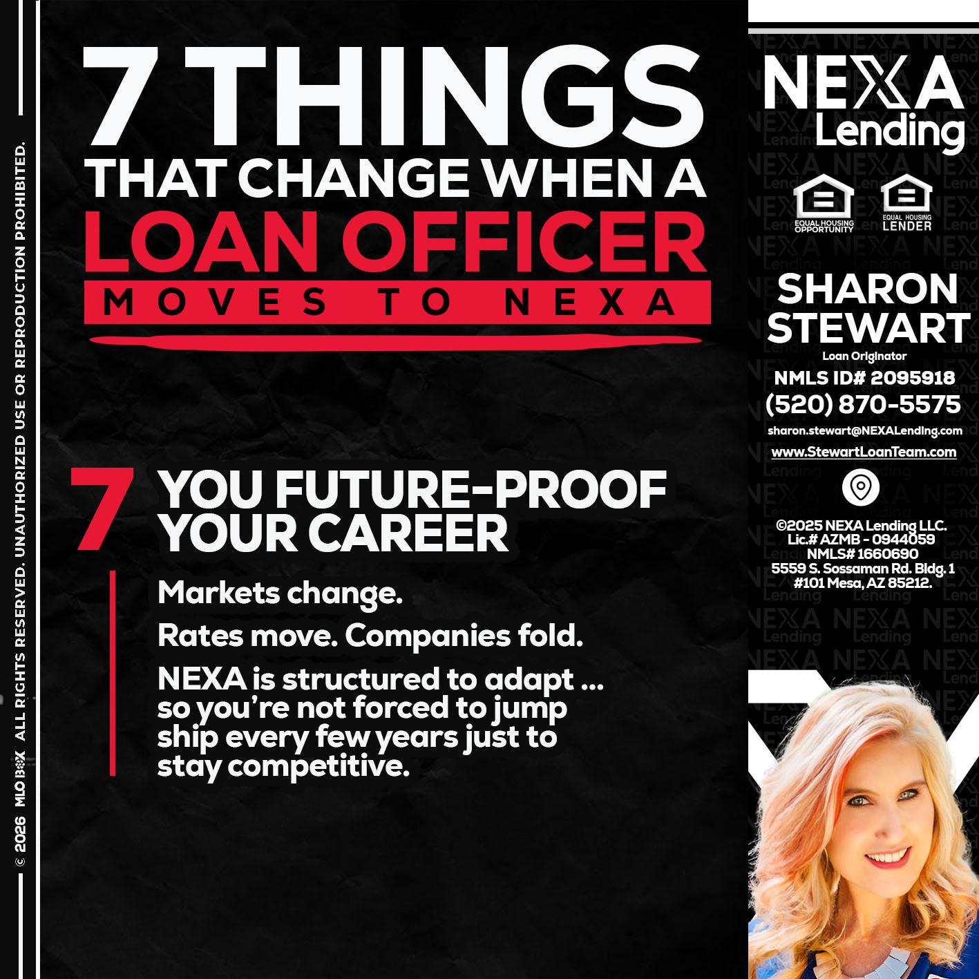 7 THINGS (7) - Sharon Stewart -Mortgage Loan Originator