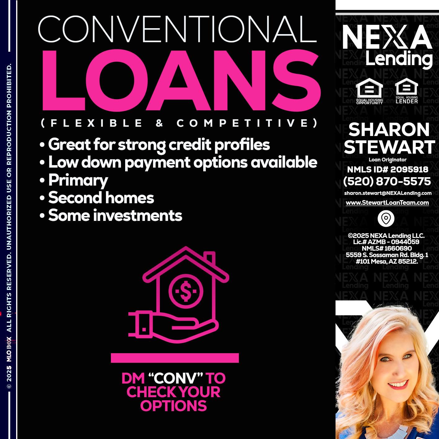 CONVENTIONAL LOANS - Sharon Stewart -Mortgage Loan Originator