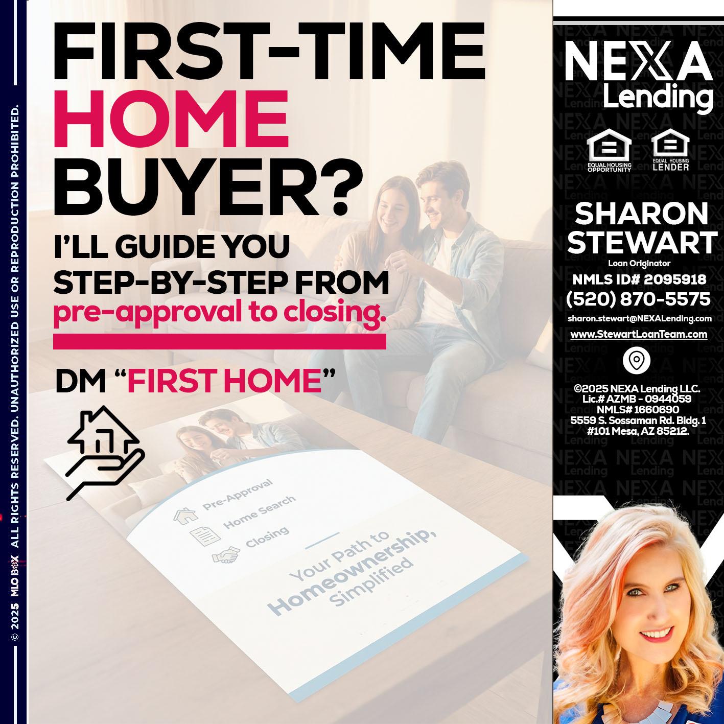 first time home buyer - Sharon Stewart -Mortgage Loan Originator