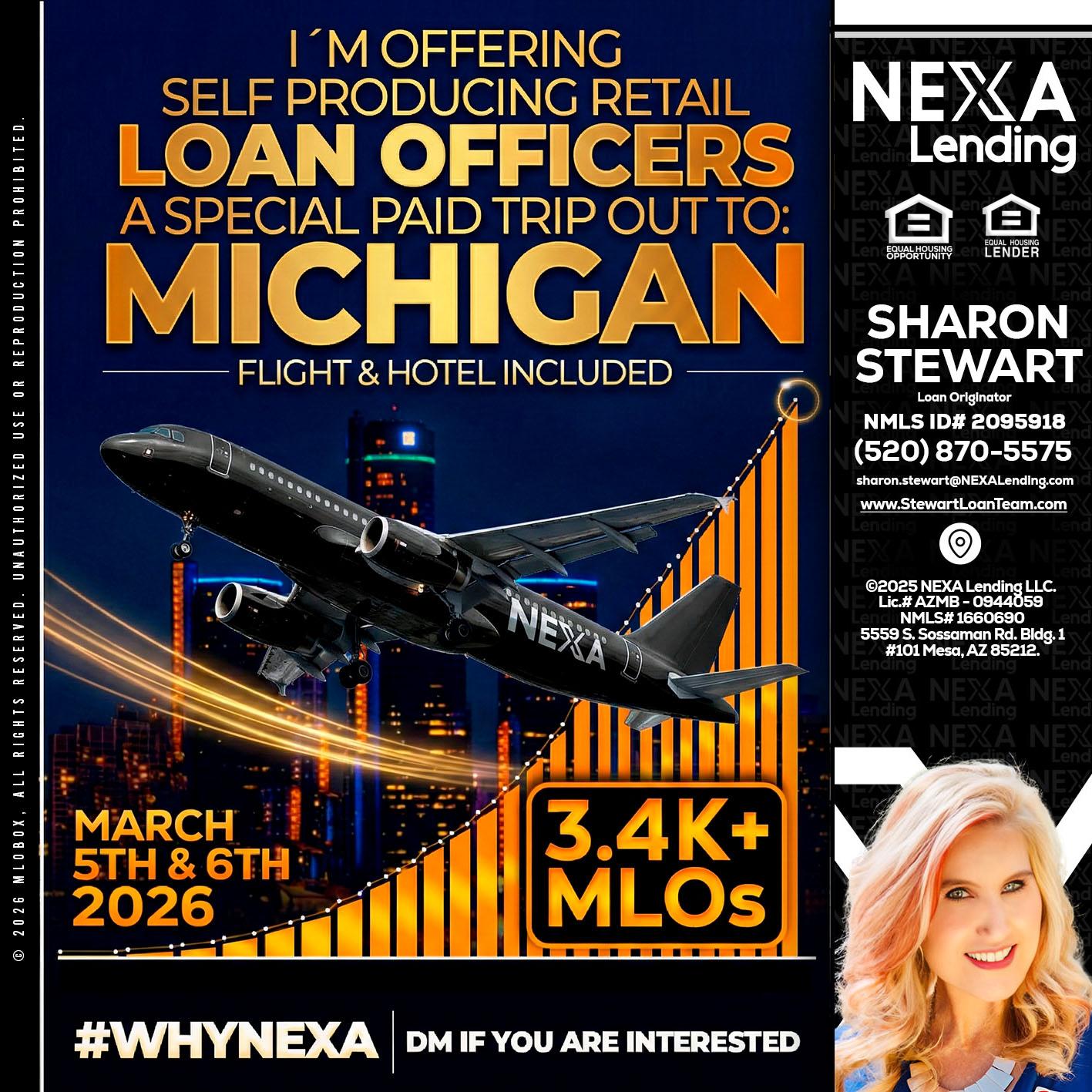 MICHIGAN - Sharon Stewart -Mortgage Loan Originator