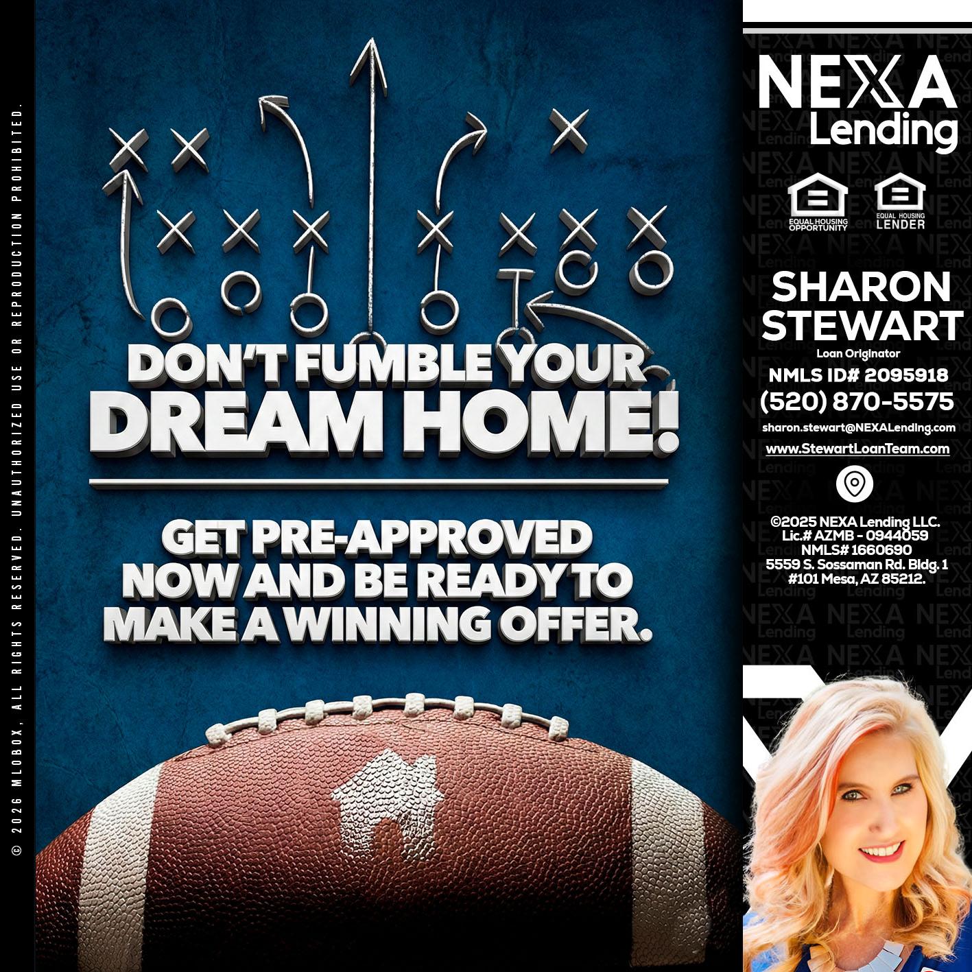 dont fumble - Sharon Stewart -Mortgage Loan Originator