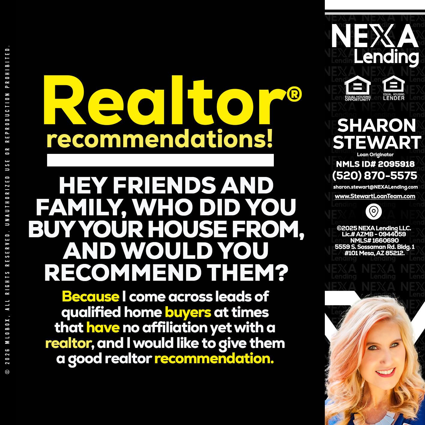 REALTOR - Sharon Stewart -Mortgage Loan Originator