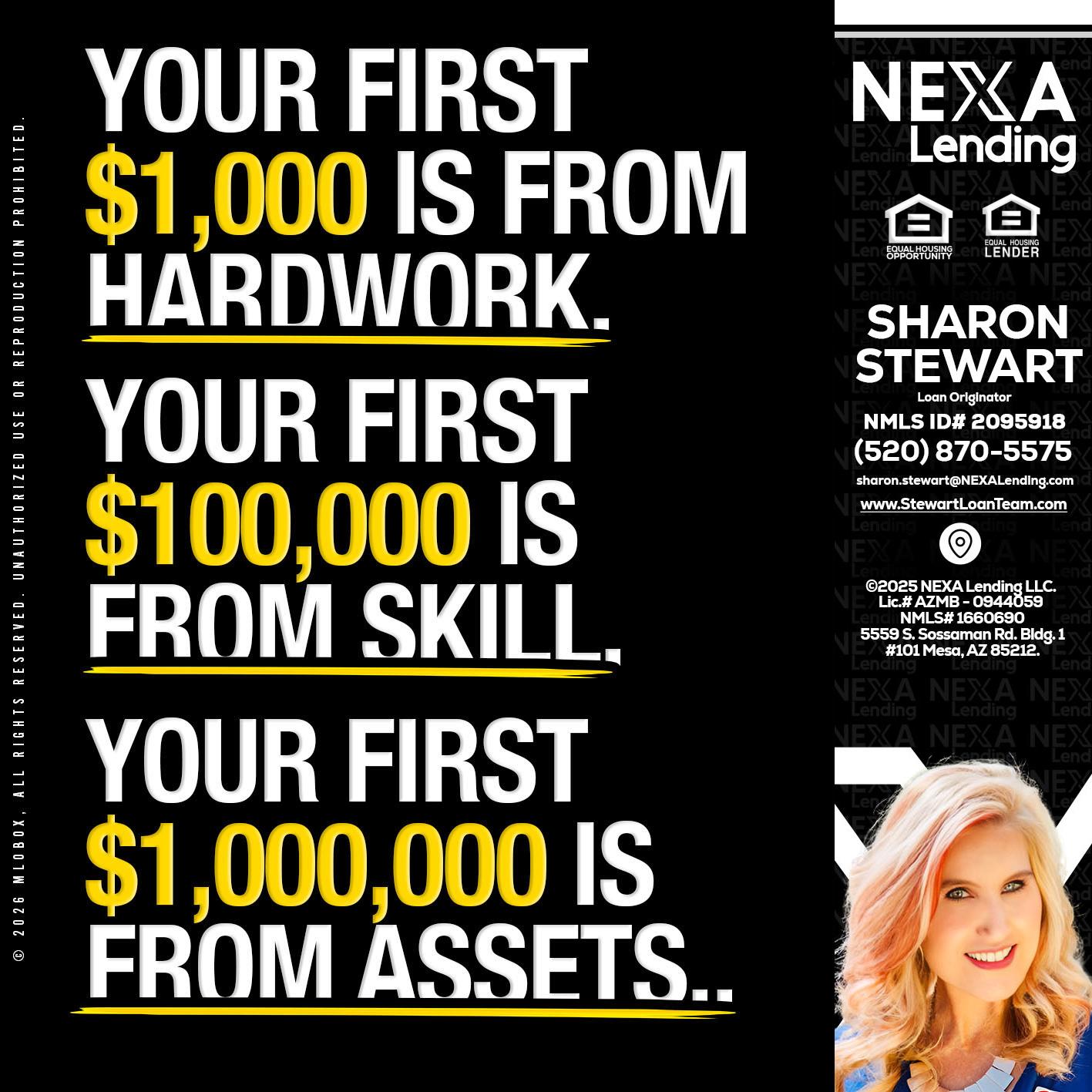 YOUR FIRST $1000 - Sharon Stewart -Mortgage Loan Originator