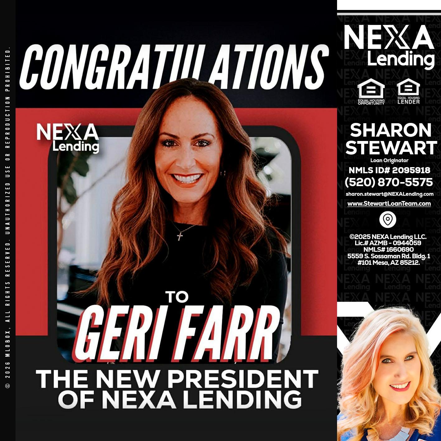 CONGRATULATIONS - Sharon Stewart -Mortgage Loan Originator