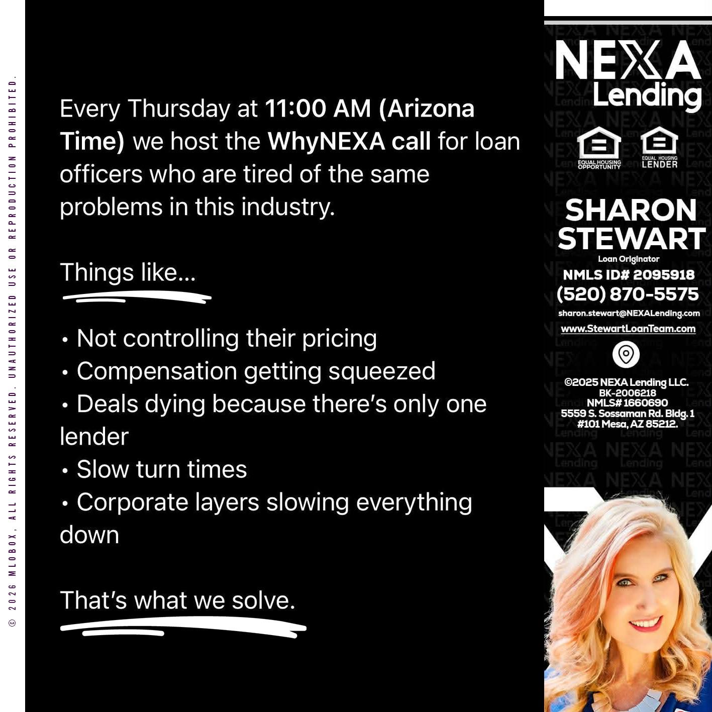 WHY NEXA - Sharon Stewart -Mortgage Loan Originator