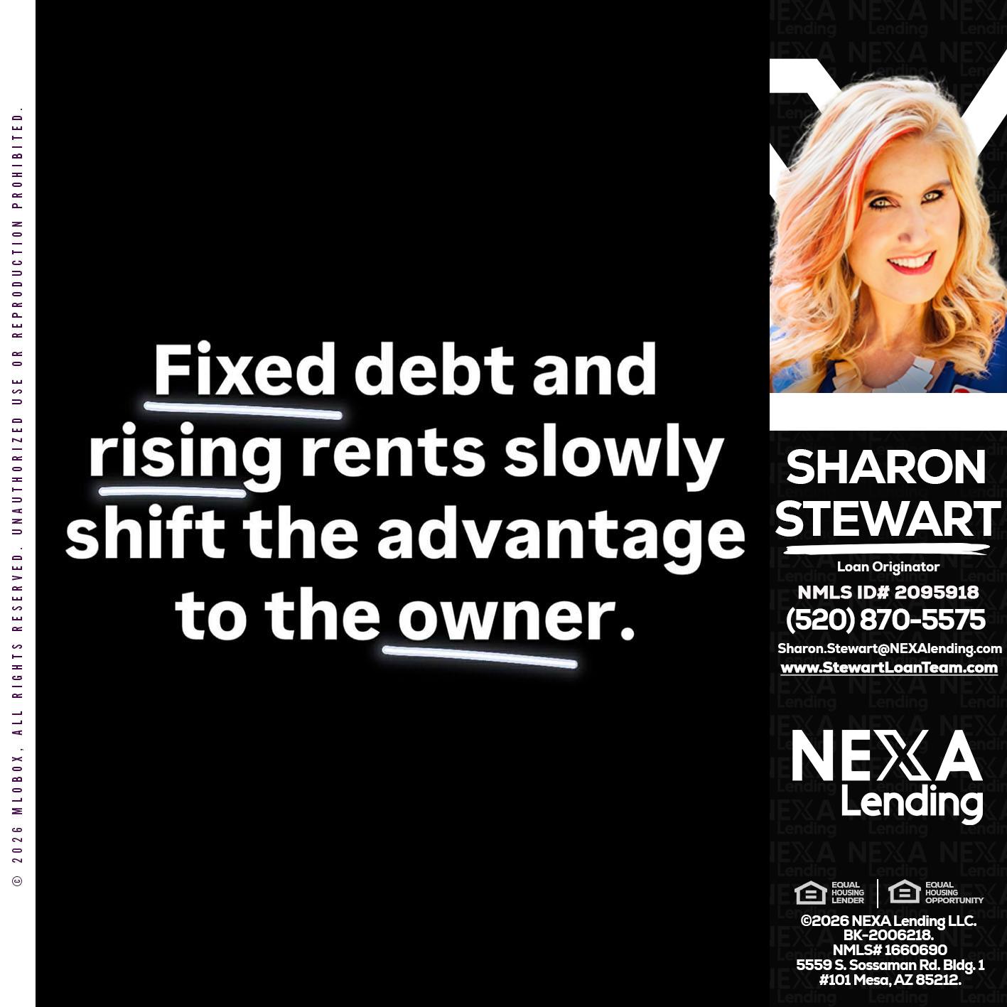 FIXED DEBT - Sharon Stewart -Mortgage Loan Originator