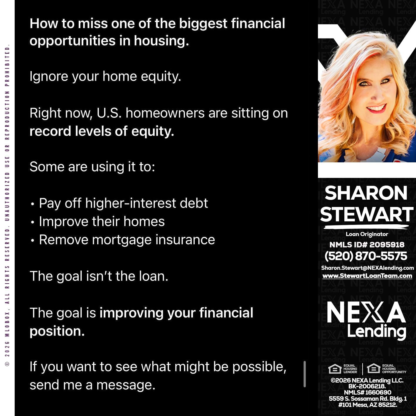 how to miss - Sharon Stewart -Mortgage Loan Originator