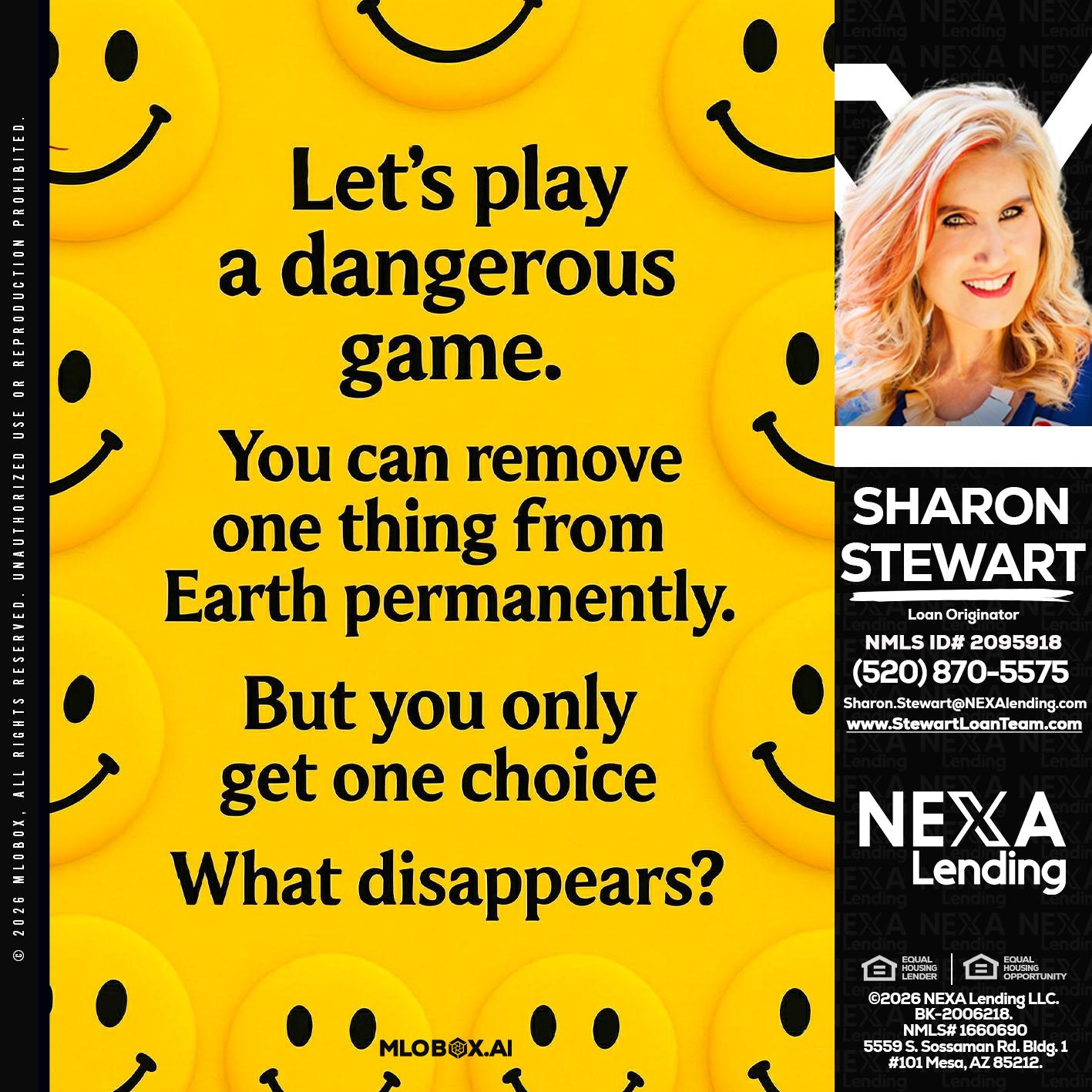 LETS PLAY - Sharon Stewart -Mortgage Loan Originator