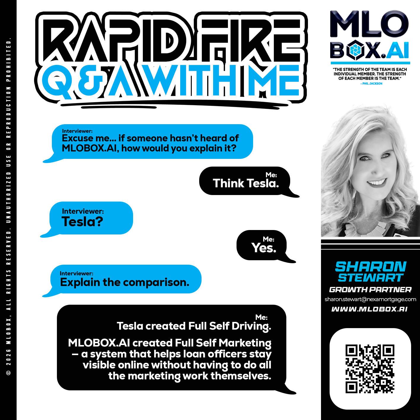 RAPID FIRE Q&A - Sharon Stewart -Mortgage Loan Originator