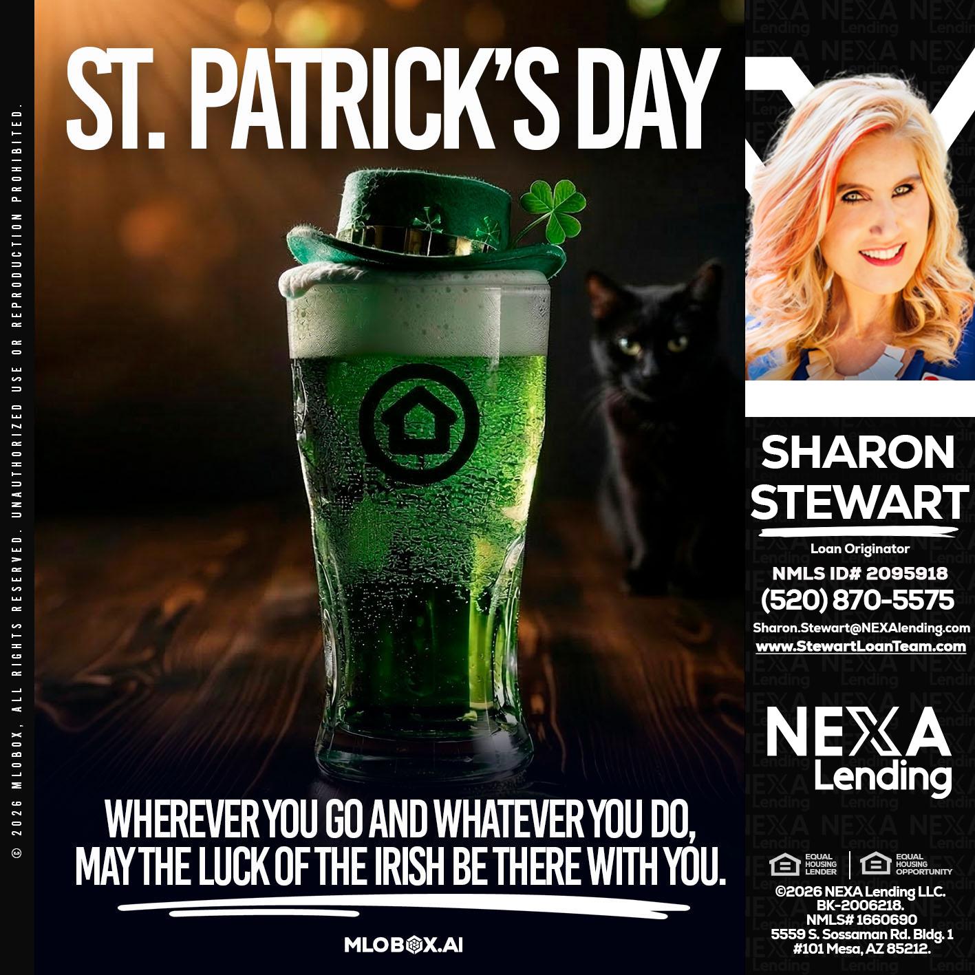 st. Patricks day - Sharon Stewart -Mortgage Loan Originator