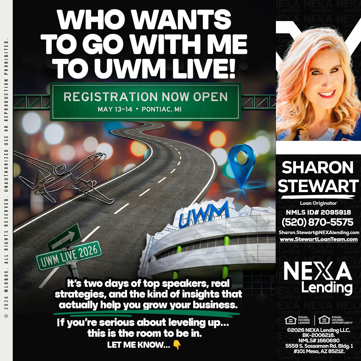 WHO WANTS - Sharon Stewart -Mortgage Loan Originator