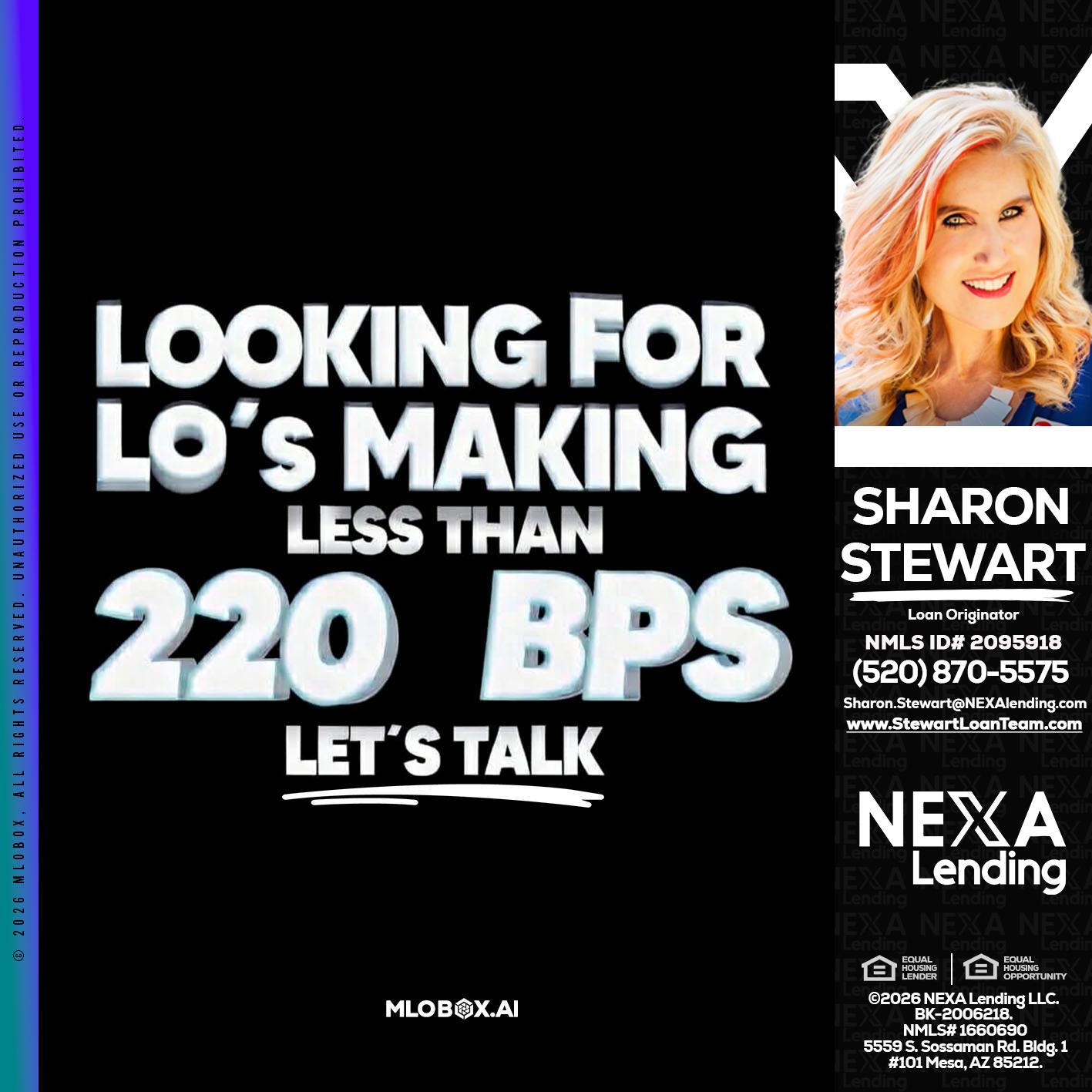 LOOKING FOR - Sharon Stewart -Mortgage Loan Originator