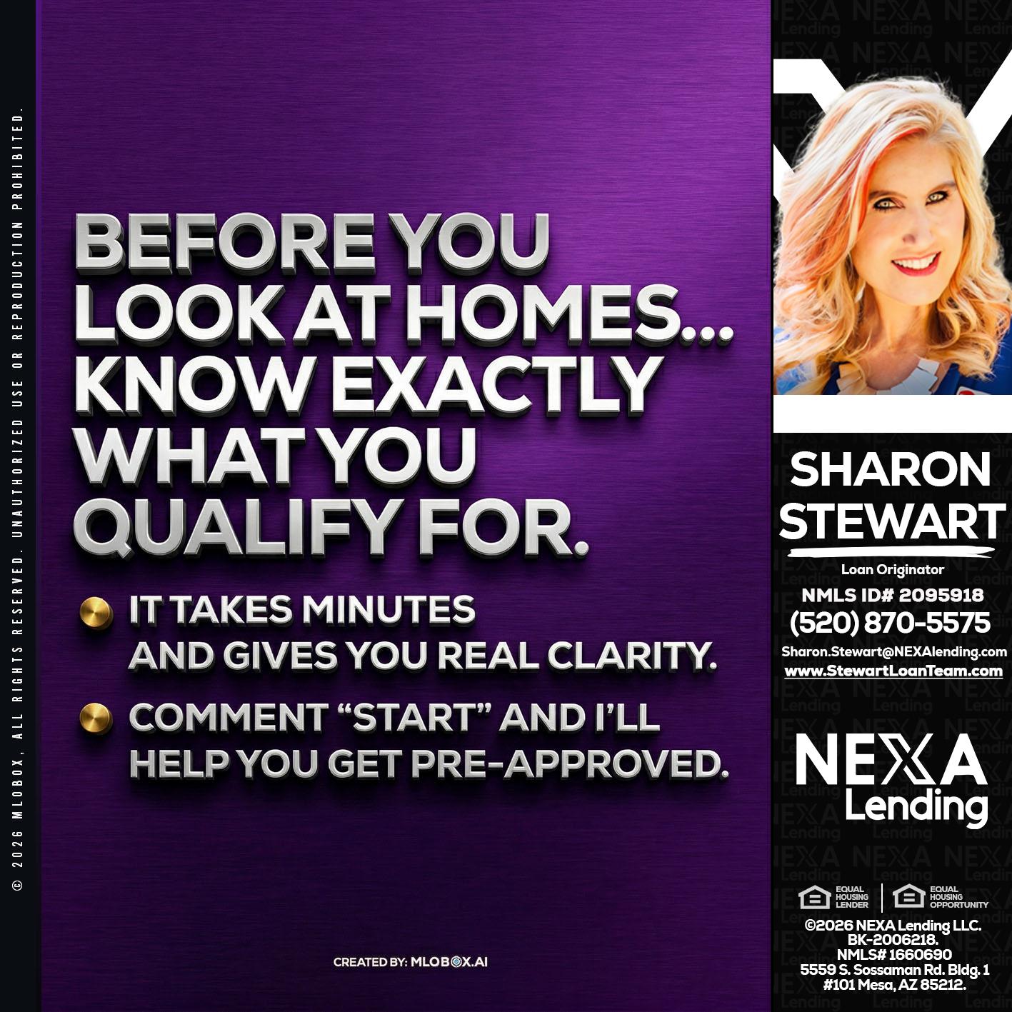 BEFORE YOU - Sharon Stewart -Mortgage Loan Originator