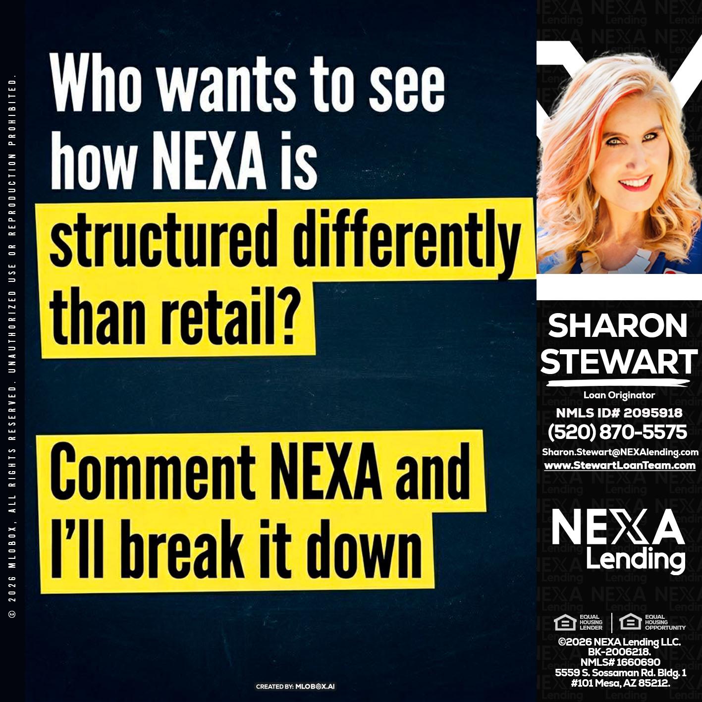 who want to see - Sharon Stewart -Mortgage Loan Originator