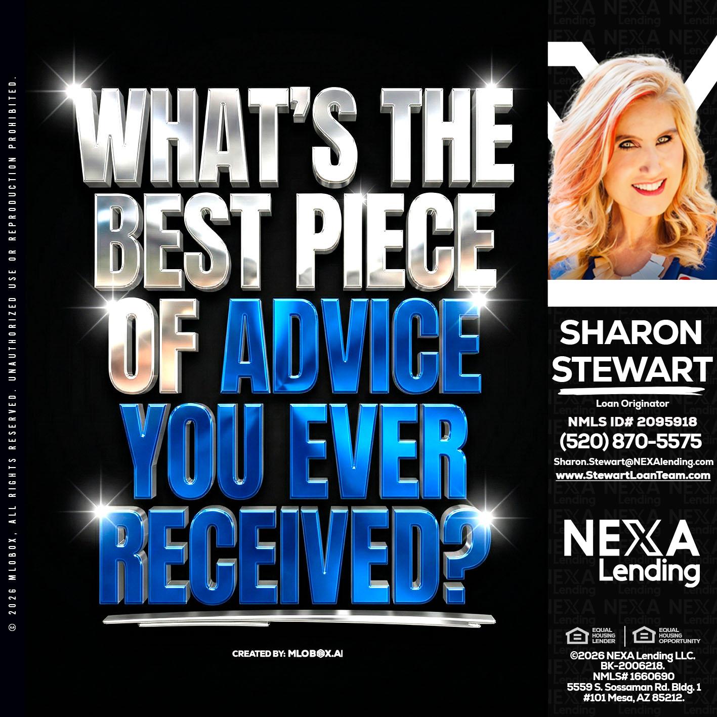 WHATS THE BEST - Sharon Stewart -Mortgage Loan Originator