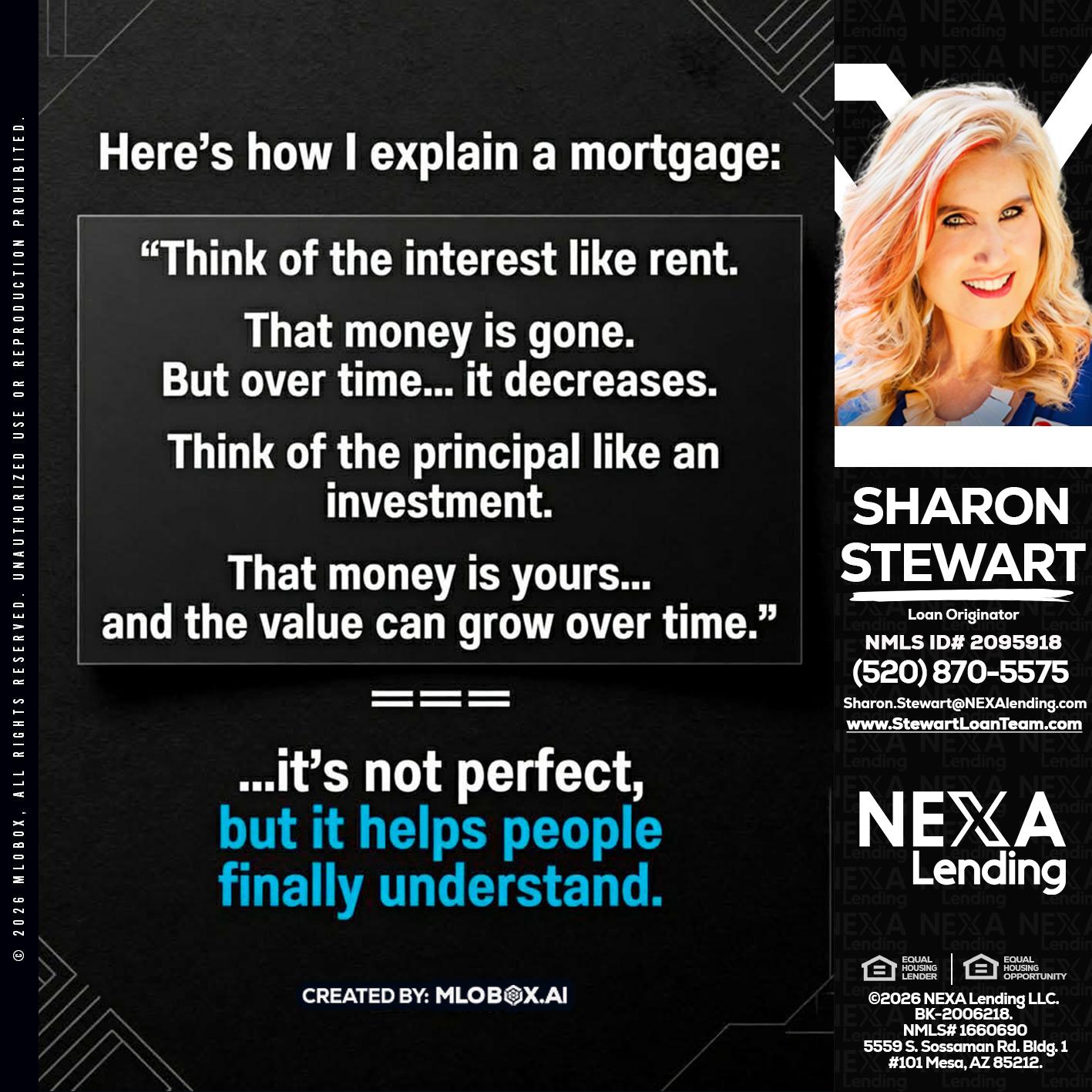 HERES NOW - Sharon Stewart -Mortgage Loan Originator