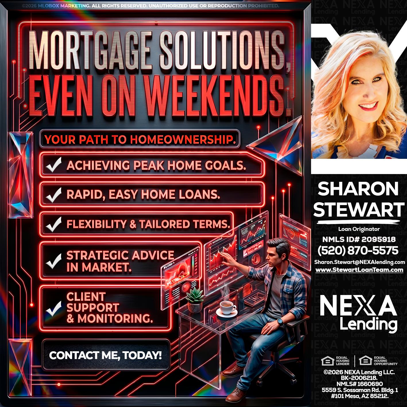 WEEKEND SOLUTIONS - Sharon Stewart -Mortgage Loan Originator