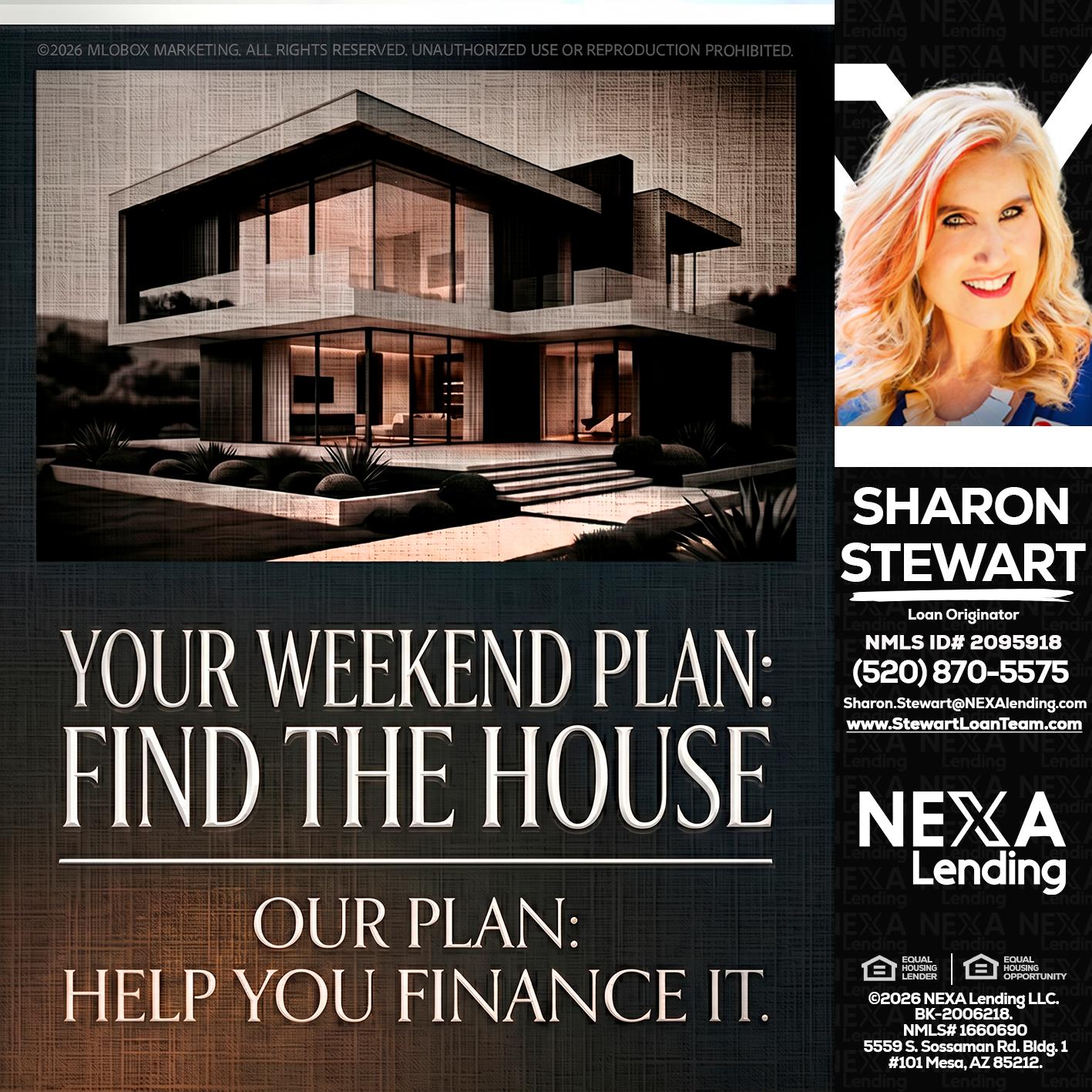 YOUR WEEKEND PLAN - Sharon Stewart -Mortgage Loan Originator