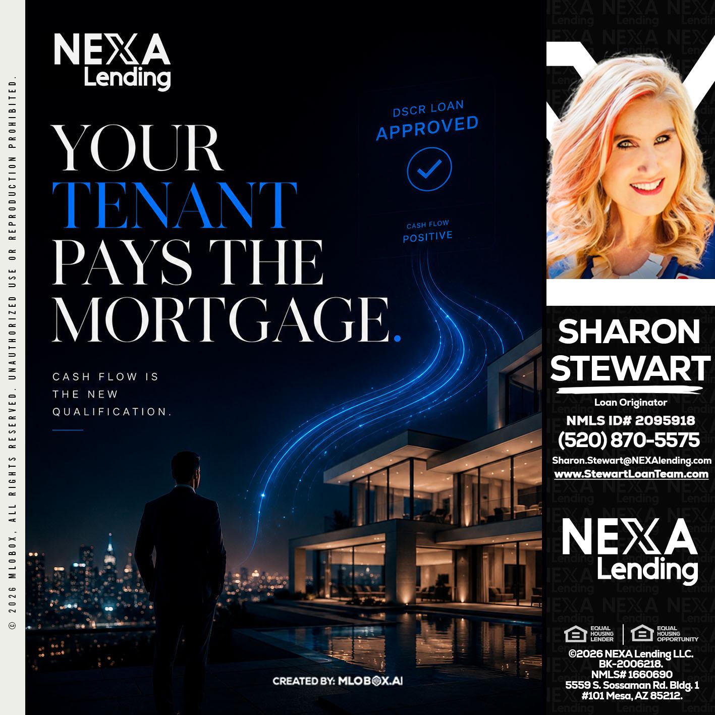DSCR LOANS - Sharon Stewart -Mortgage Loan Originator