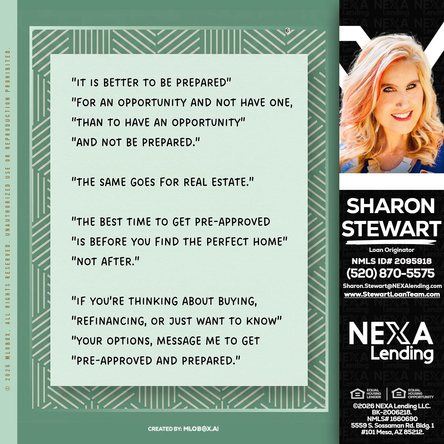 its better - Sharon Stewart -Mortgage Loan Originator