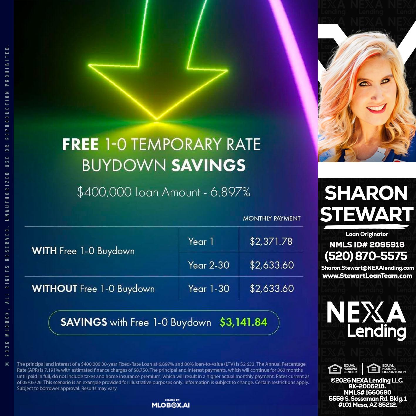 BUYDOWN - Sharon Stewart -Mortgage Loan Originator