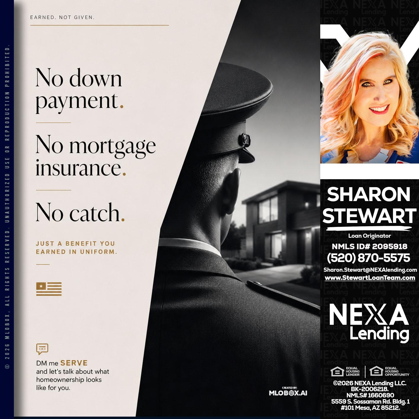 NO DOWN PAYMENT - Sharon Stewart -Mortgage Loan Originator