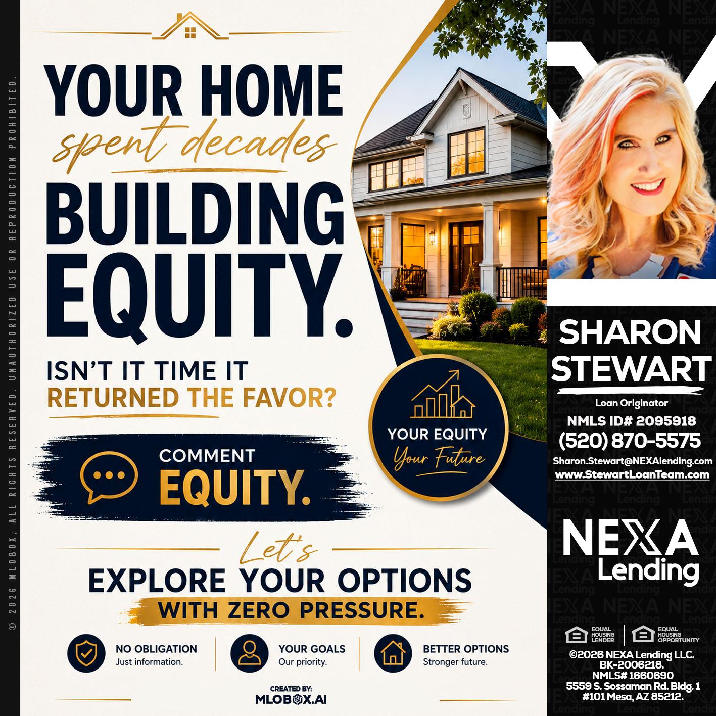 building equity - Sharon Stewart -Mortgage Loan Originator