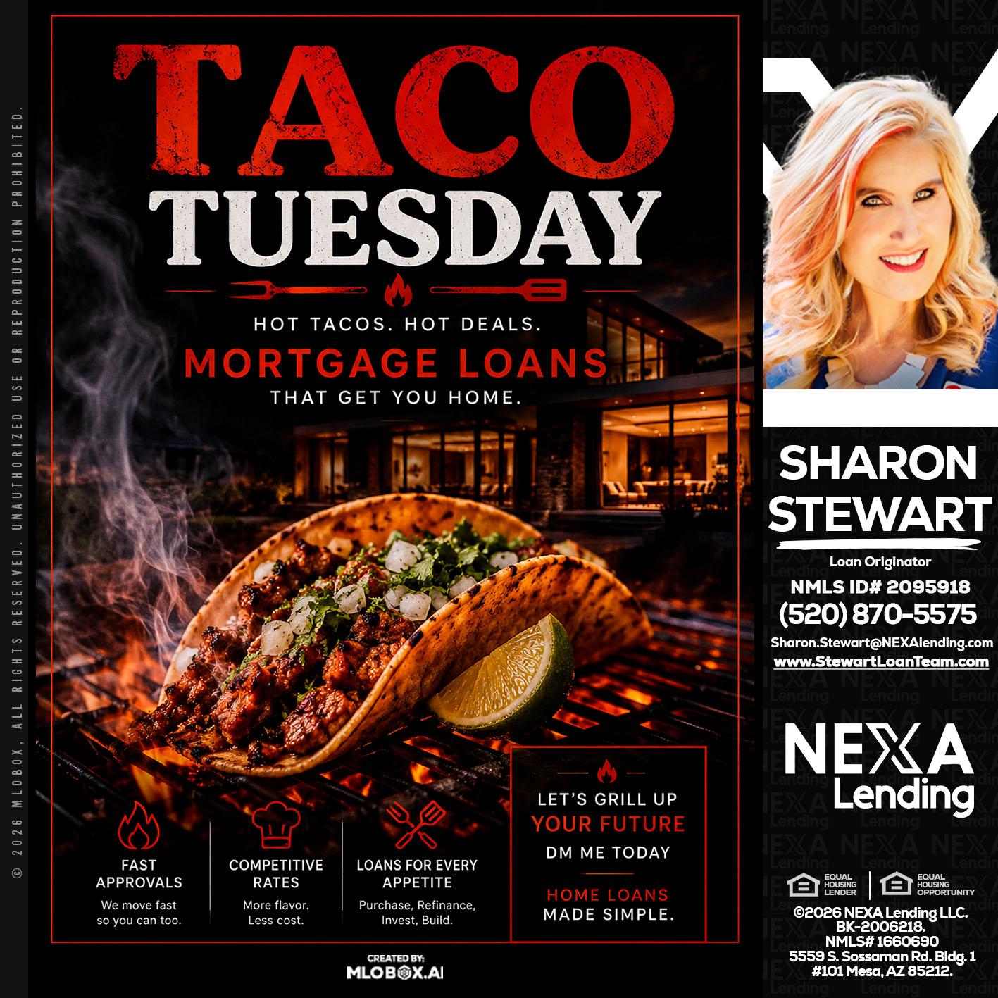 TACO TUESDAY - Sharon Stewart -Mortgage Loan Originator