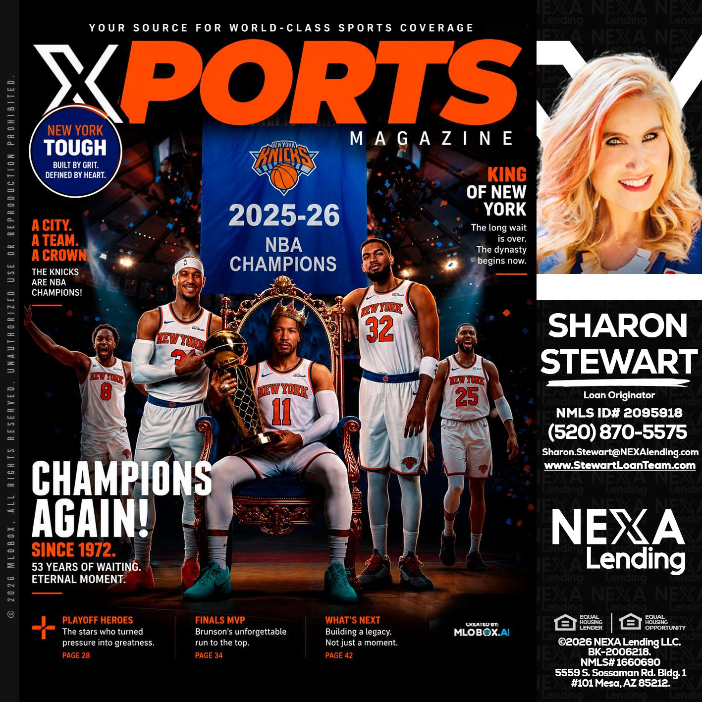 XPORTS MAGAZINE - Sharon Stewart -Mortgage Loan Originator