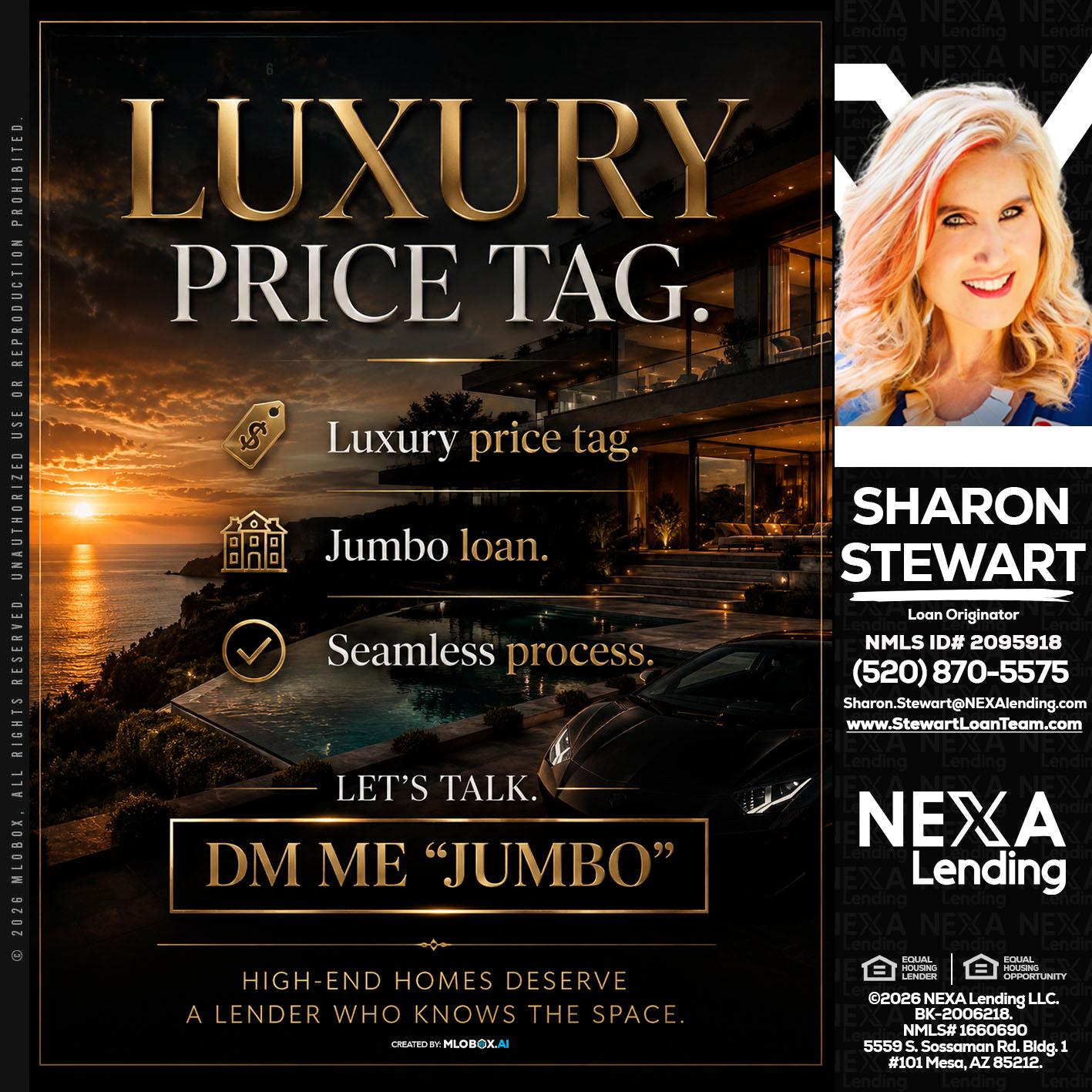 LUXURY PRICE - Sharon Stewart -Mortgage Loan Originator