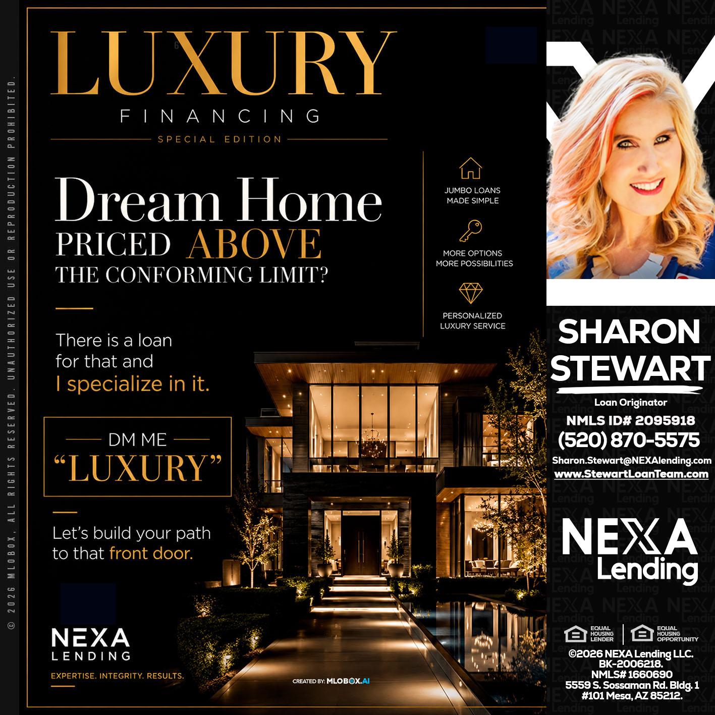 LUXURY - Sharon Stewart -Mortgage Loan Originator