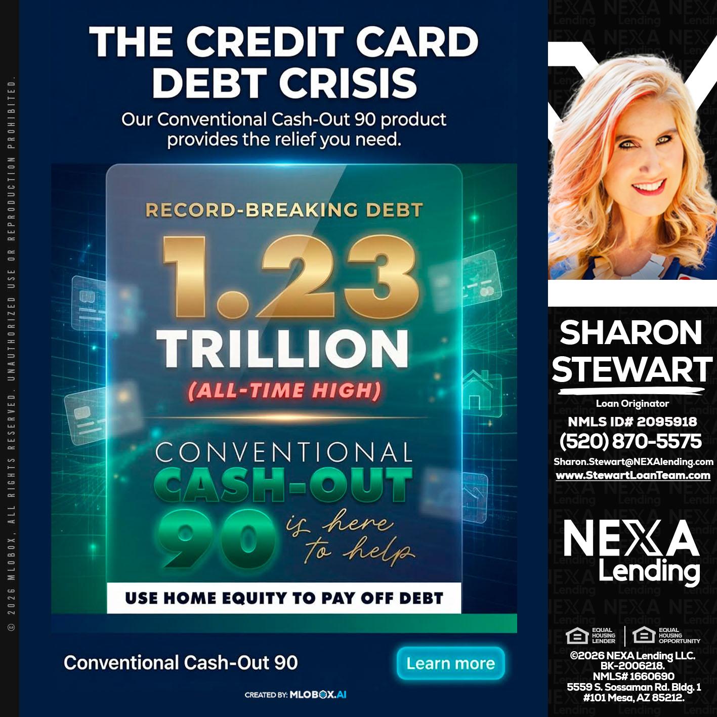 THE CREDIT CARD - Sharon Stewart -Mortgage Loan Originator