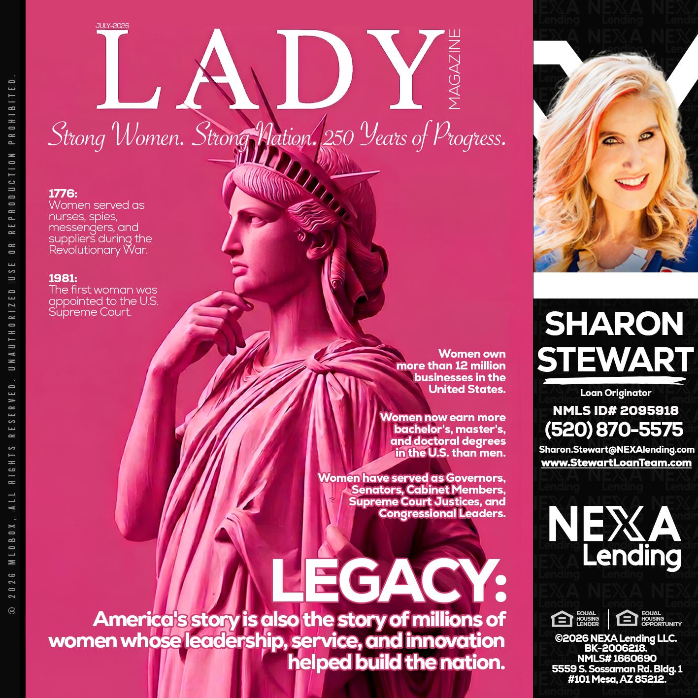 LADY LIBERTY! - Sharon Stewart -Mortgage Loan Originator