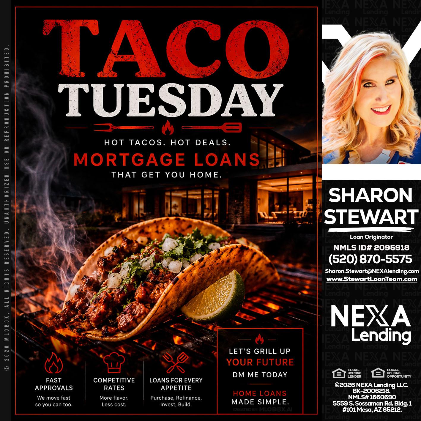 TACO TUESDAY - Sharon Stewart -Mortgage Loan Originator